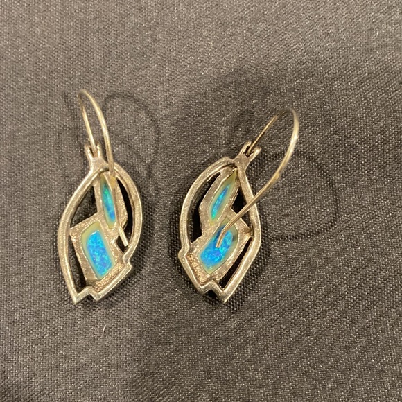 Sterling Opal Earrings - Picture 3 of 3